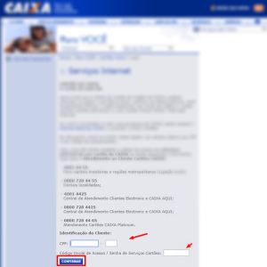 Fatura do Cartão de Crédito Caixa para não correntista  Cartão a Crédito
