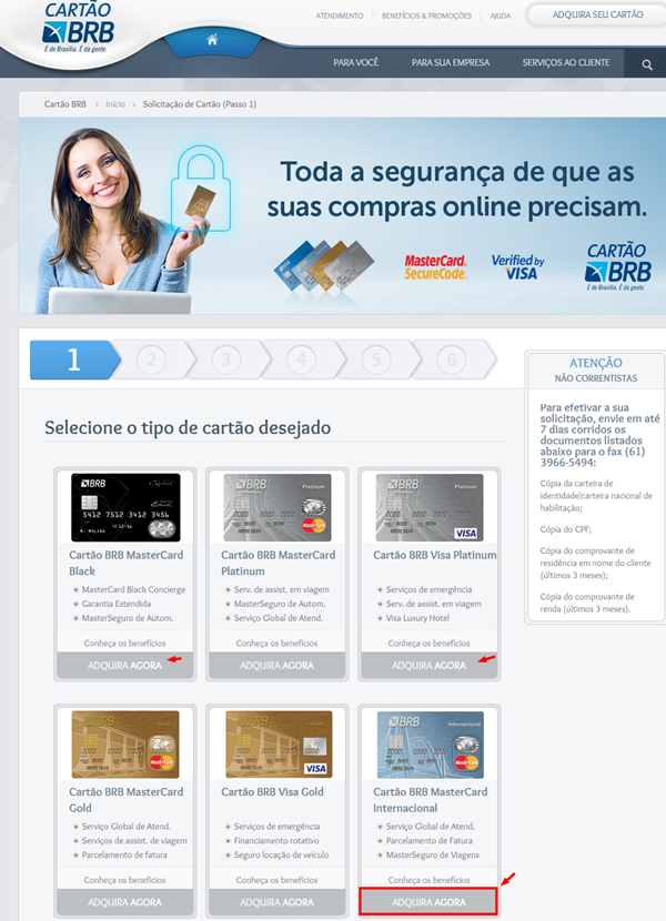 cartao-banco-brb-preencher-proposta-etapa-2