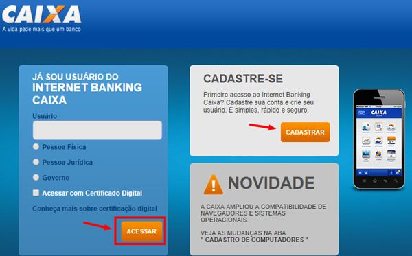 login-caixa