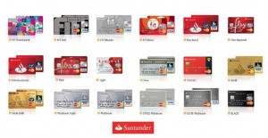 Santander possui dezenas de cartões de crédito disponíveis (imagem: divulgação)