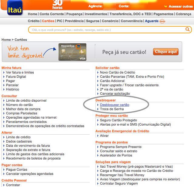 cartão netshoes itau