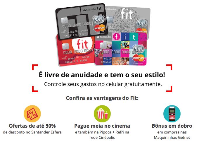 Cartão Fit MasterCard é exclusivo para correntista ou não-correntista do Banco Santander que está cursando um curso superior (divulgação)