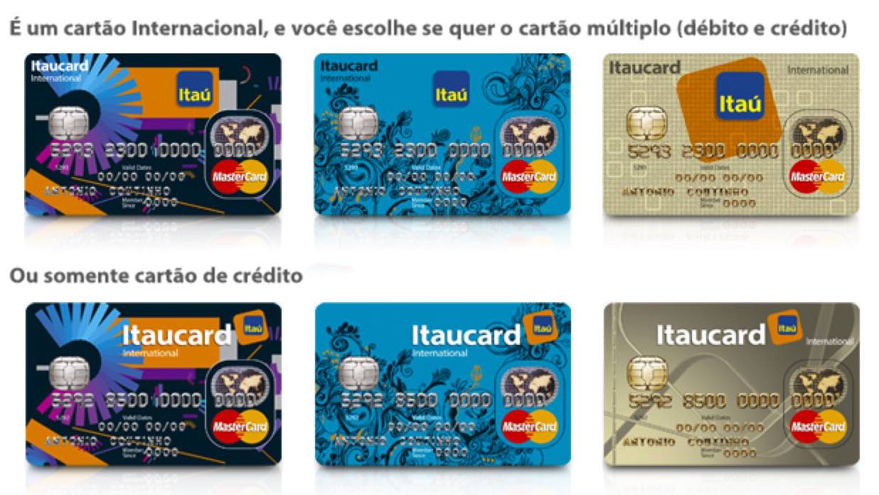 cartoes de credito mastercard itau