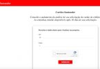 Status cartão Santander