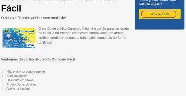 Ourocard Fácil solicitação