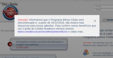 Bradesco Bônus Clube Fim