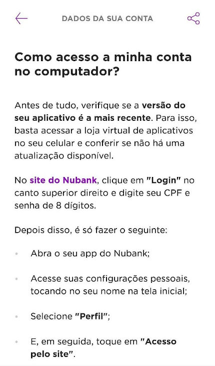 Nubank autenticação por QR Code