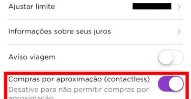 Desabilitando o Contactless do Nubank