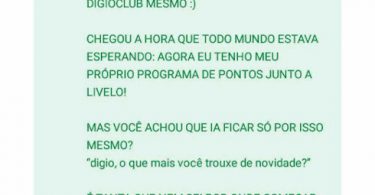 Atualização APP Digio para Android - Pontos Livelo