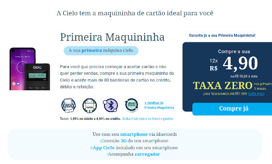 Cielo Promoção Taxa Zero nas Vendas