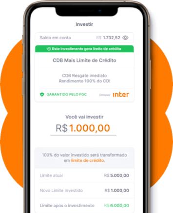 CDB Mais Limite do Banco Inter